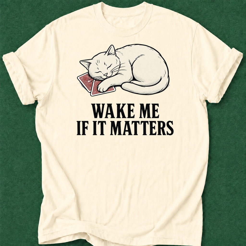 Dead Read Wake Me T-Shirt poker t-shirt design, female poker player, woman poker, fortune, gift for gambler apparel