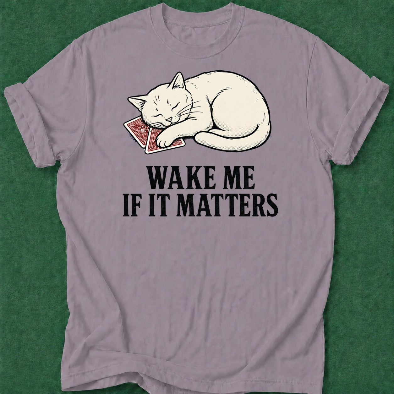 Dead Read Wake Me T-Shirt poker t-shirt design, female poker player, woman poker, fortune, gift for gambler apparel