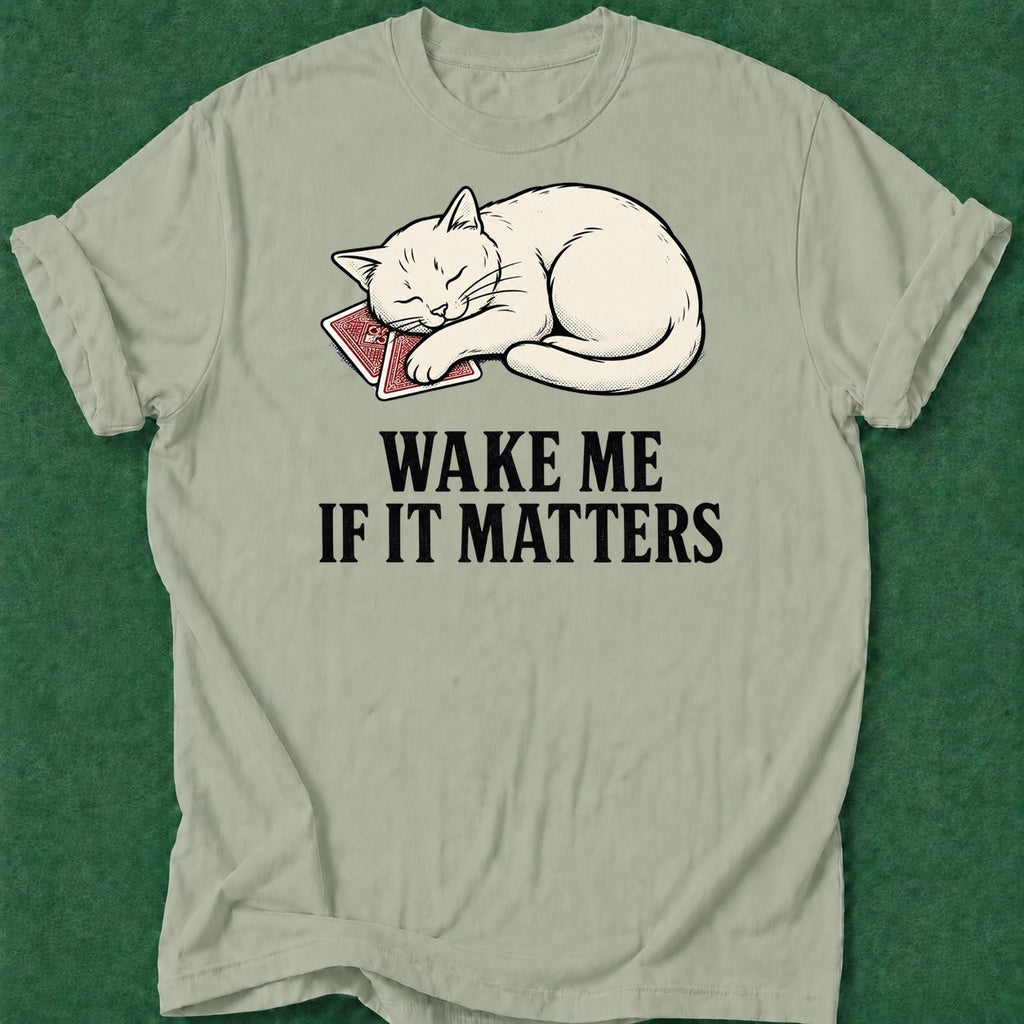 Dead Read Wake Me T-Shirt poker t-shirt design, female poker player, woman poker, fortune, gift for gambler apparel
