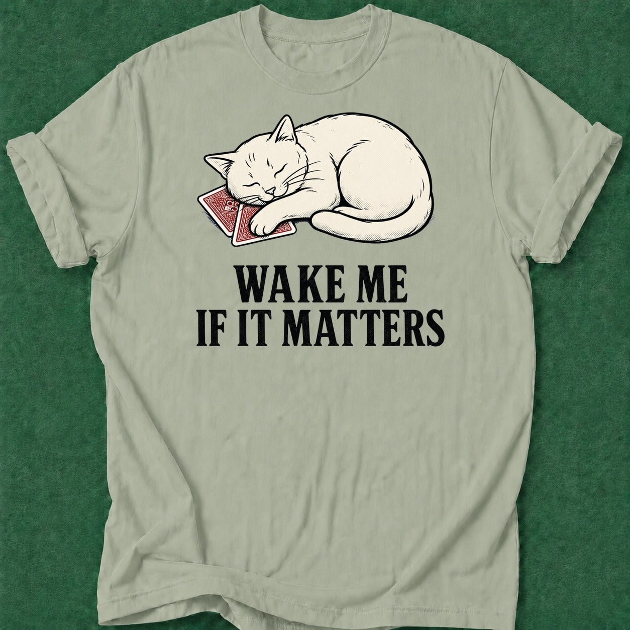 Dead Read Wake Me T-Shirt poker t-shirt design, female poker player, woman poker, fortune, gift for gambler apparel