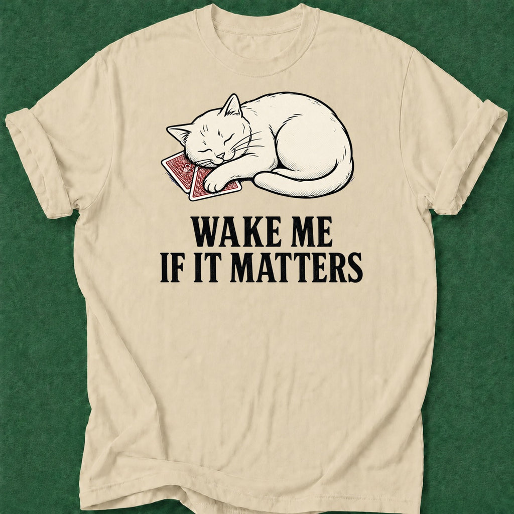 Dead Read Wake Me T-Shirt poker t-shirt design, female poker player, woman poker, fortune, gift for gambler apparel