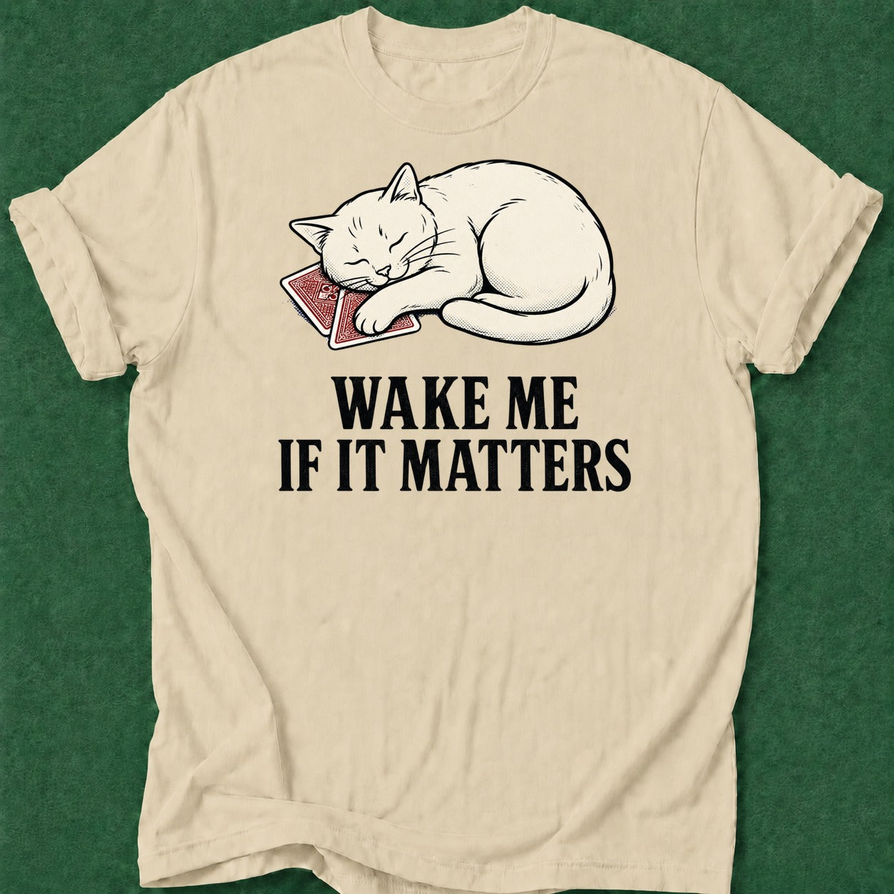 Dead Read Wake Me T-Shirt poker t-shirt design, female poker player, woman poker, fortune, gift for gambler apparel