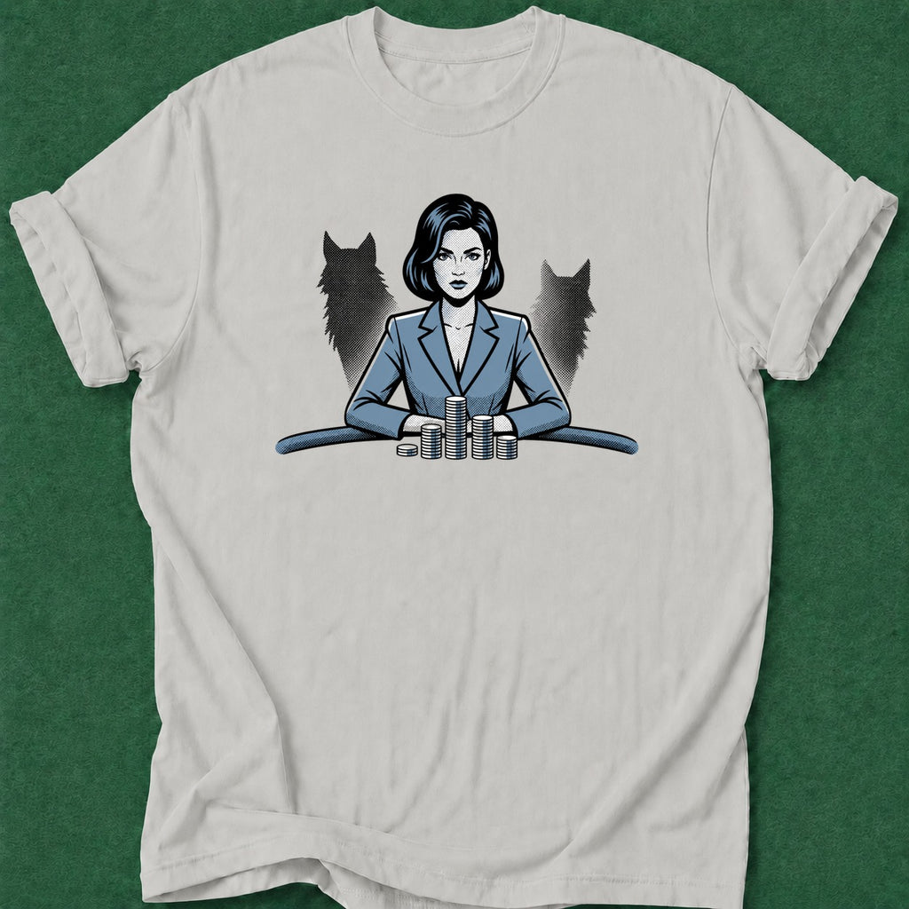 Dead Read Wolf Poker poker t-shirt design, poker apparel, poker night, card player gift, female poker player apparel