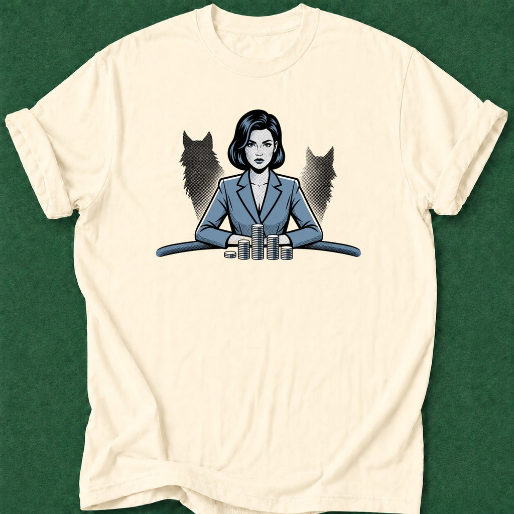 Dead Read Wolf Poker poker t-shirt design, poker apparel, poker night, card player gift, female poker player apparel