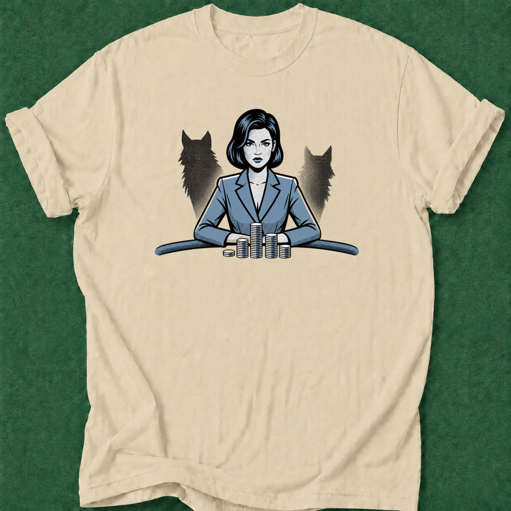 Dead Read Wolf Poker poker t-shirt design, poker apparel, poker night, card player gift, female poker player apparel