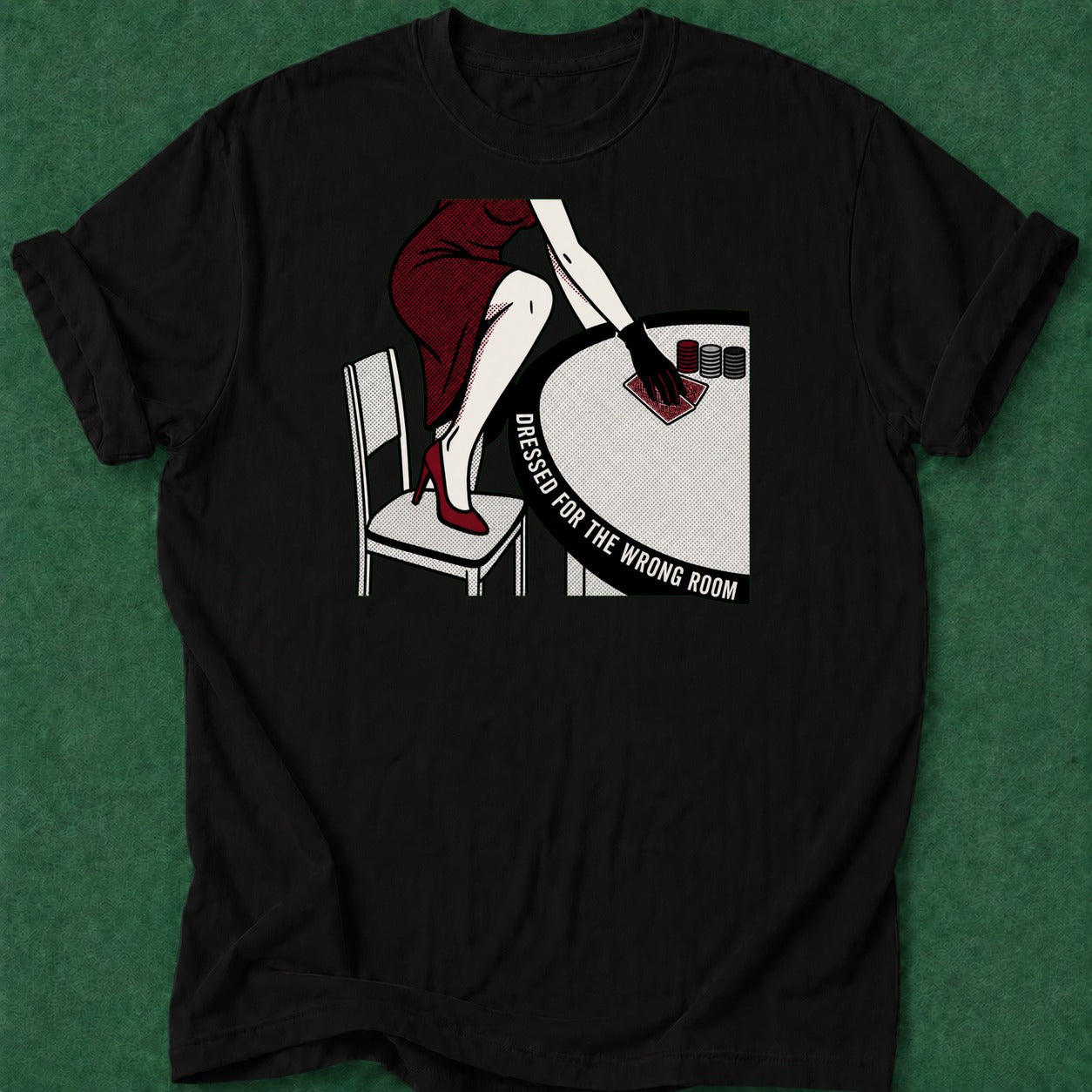 Dead Read Wrong Room T-Shirt poker t-shirt design, card player gift, poker night, tournament poker, poker apparel apparel