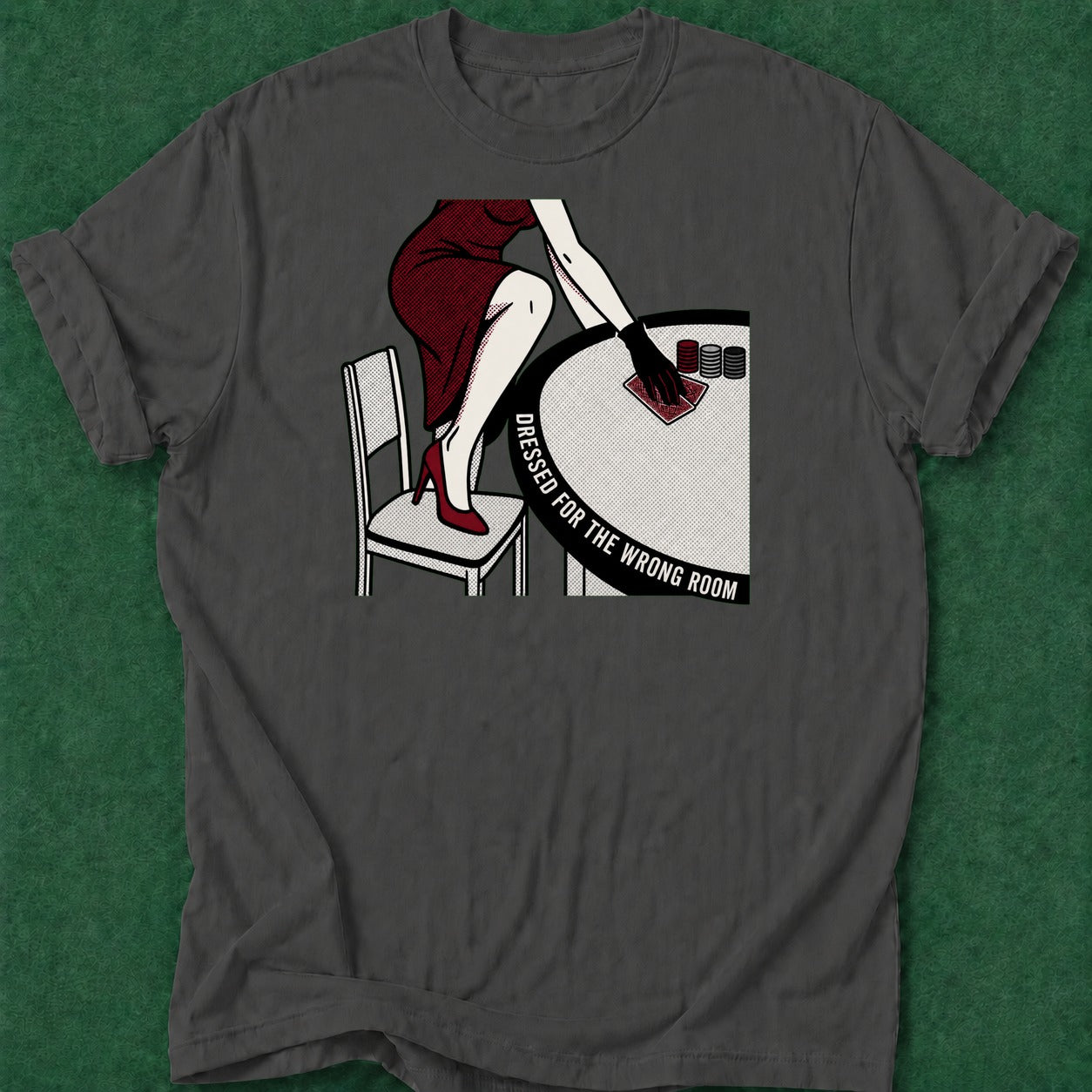 Dead Read Wrong Room T-Shirt poker t-shirt design, card player gift, poker night, tournament poker, poker apparel apparel