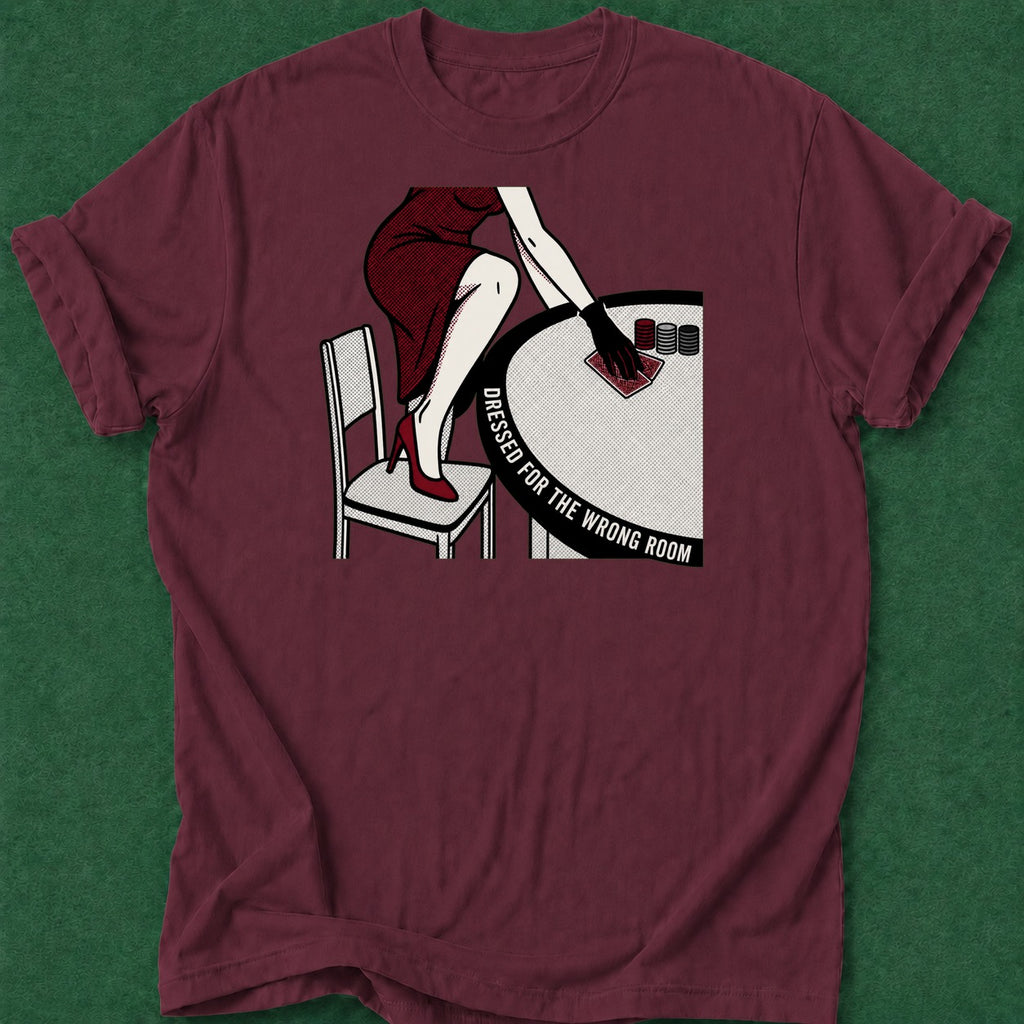 Dead Read Wrong Room T-Shirt poker t-shirt design, card player gift, poker night, tournament poker, poker apparel apparel