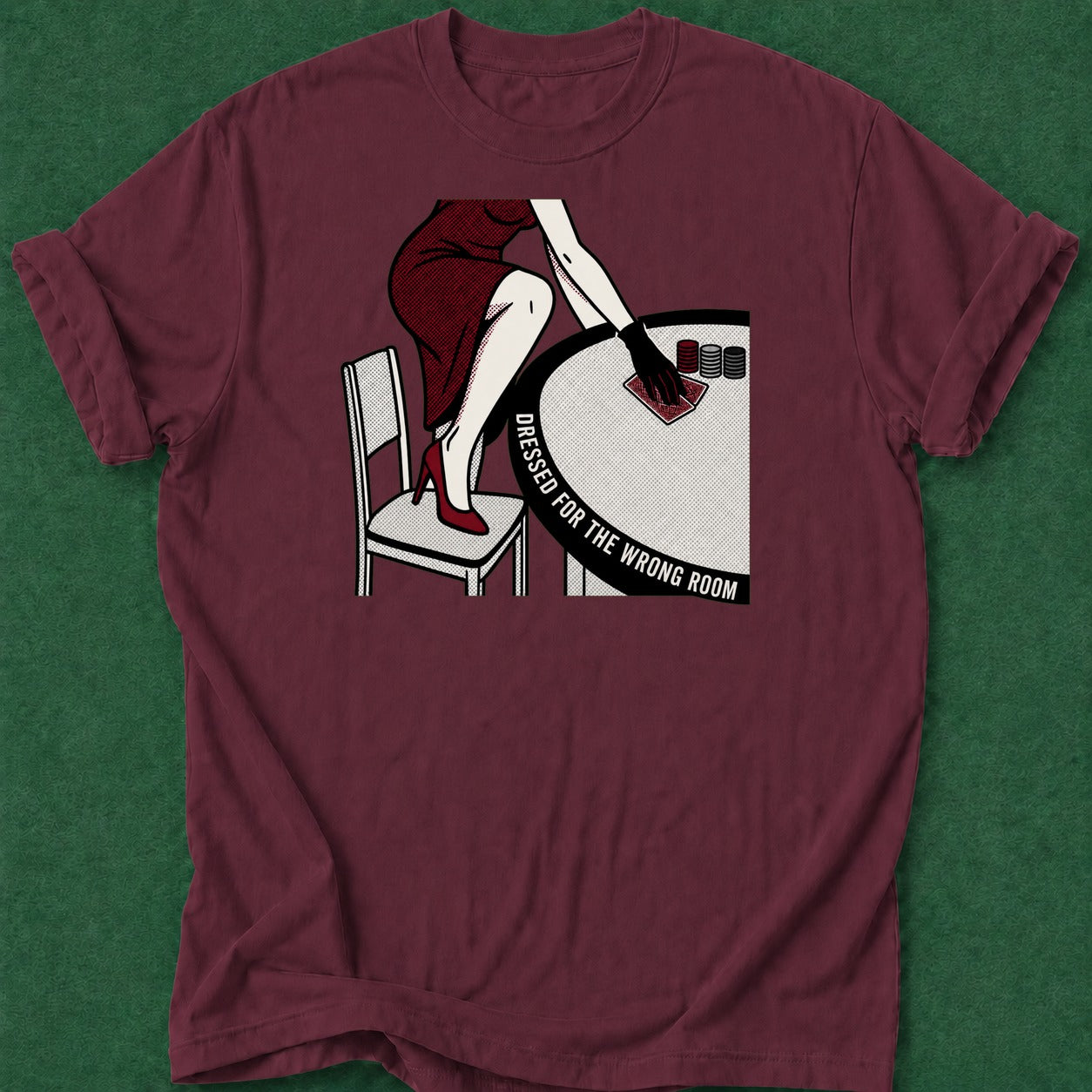 Dead Read Wrong Room T-Shirt poker t-shirt design, card player gift, poker night, tournament poker, poker apparel apparel