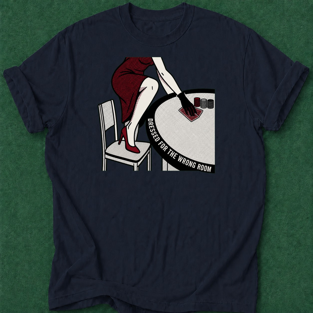 Dead Read Wrong Room T-Shirt poker t-shirt design, card player gift, poker night, tournament poker, poker apparel apparel