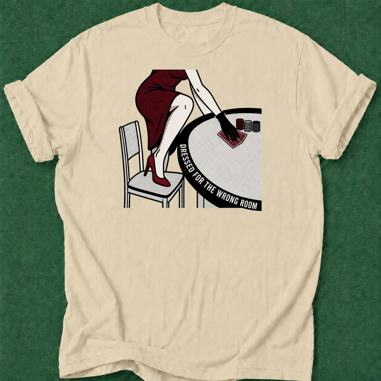 Dead Read Wrong Room T-Shirt poker t-shirt design, card player gift, poker night, tournament poker, poker apparel apparel